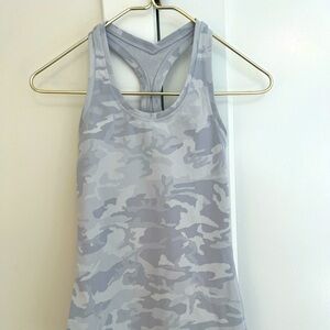 Lululemon white camo tank / Incognito racerback